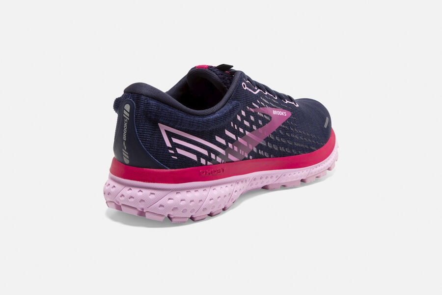 Ghost 13 Road Brooks Running Shoes NZ Womens - Navy/Red - CSQFMY-089